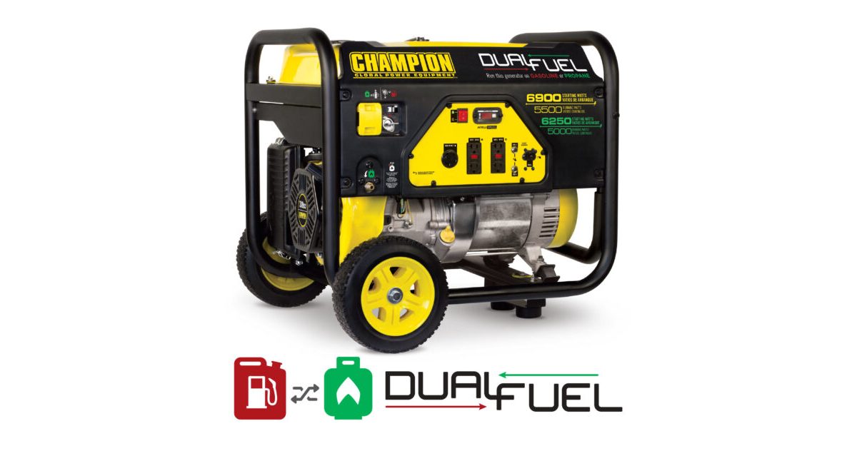 5500W Dual Fuel Generator Champion Power Equipment
