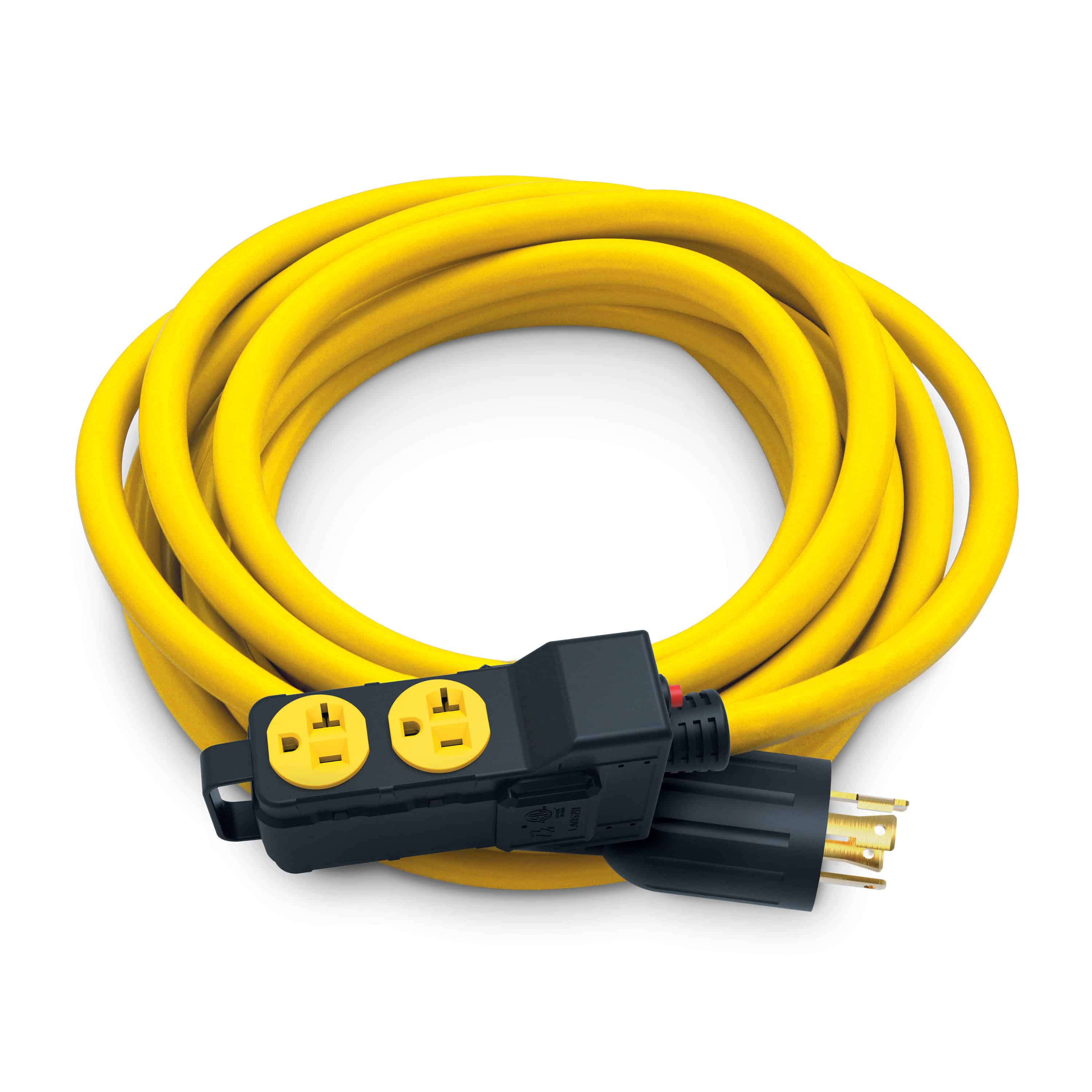 25 ft. 30A 125/250V Generator Extension Cord with Circuit Breakers