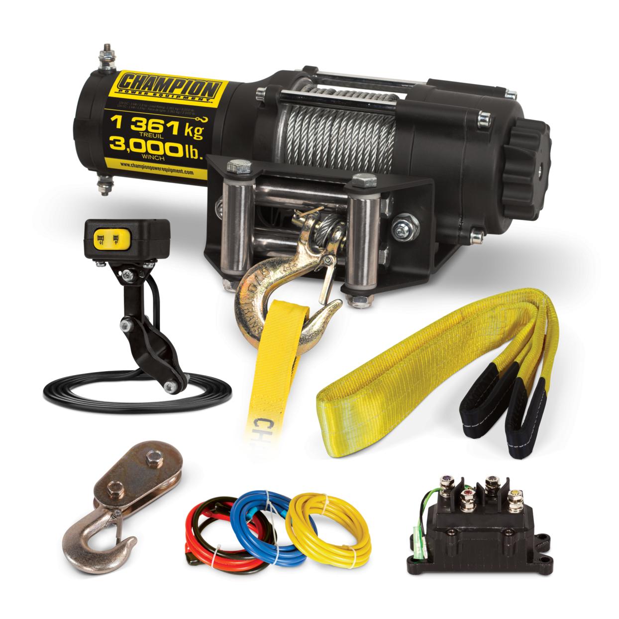 3000lb. Winch Kit Champion Power Equipment
