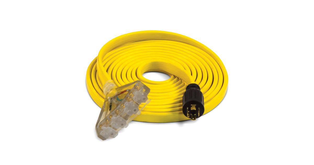 20 ft. 30A 125/250V Flat Generator Extension Cord - 100453