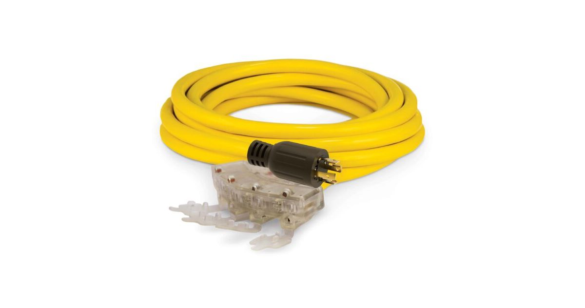 25 ft. 30A 125/250V Generator Extension Cord - 48036 - Champion