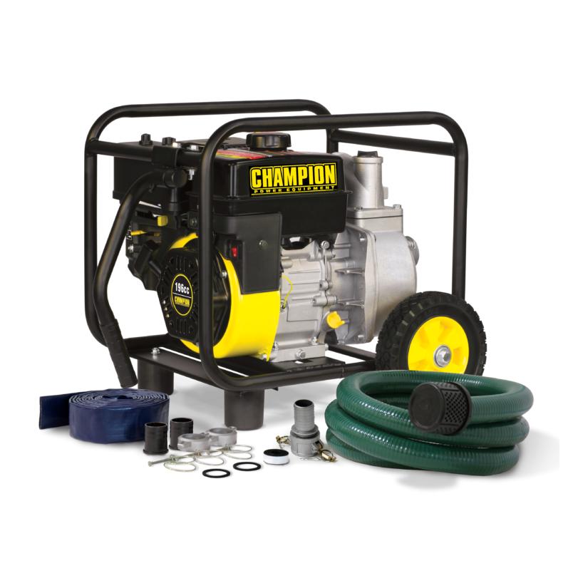 2-in. Semi-Trash Water Pump with Hose Kit - Champion Power Equipment