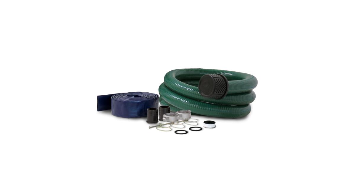 2-Inch Water Pump Hose Kit – Includes 20ft Suction Hose, 50ft Discharge Hose, Cam Lock Fittings & Strainer For Trash/Water Pumps