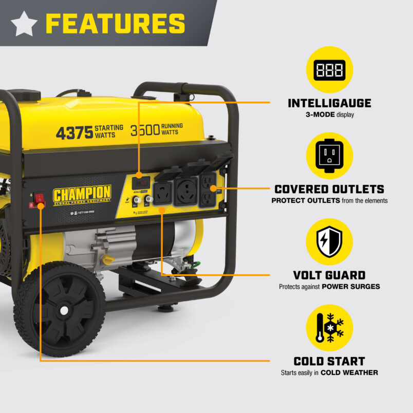 Champion power equipment 3500w digital hybrid deals
