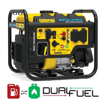 a picture of a yellow and black generator.