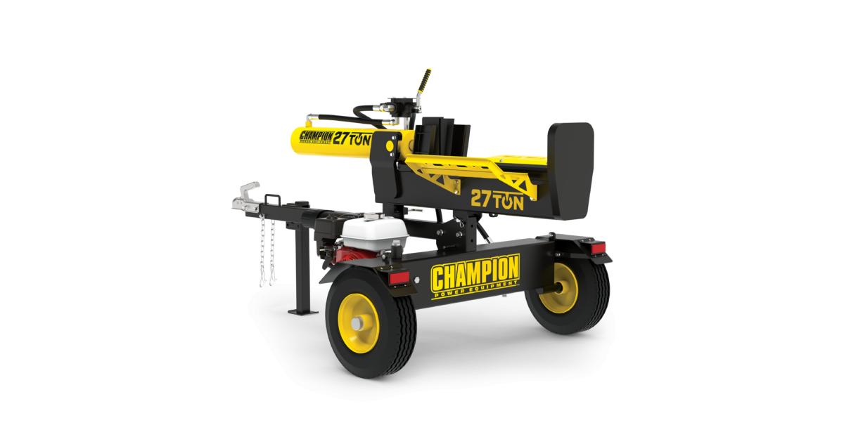 27 Ton Log Splitter with Honda GX200 Champion Power Equipment