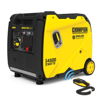 a yellow and black portable generator.