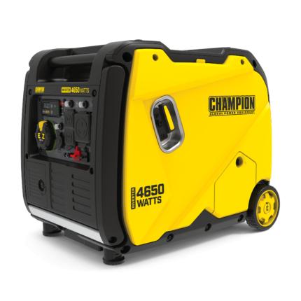 a yellow and black portable generator.