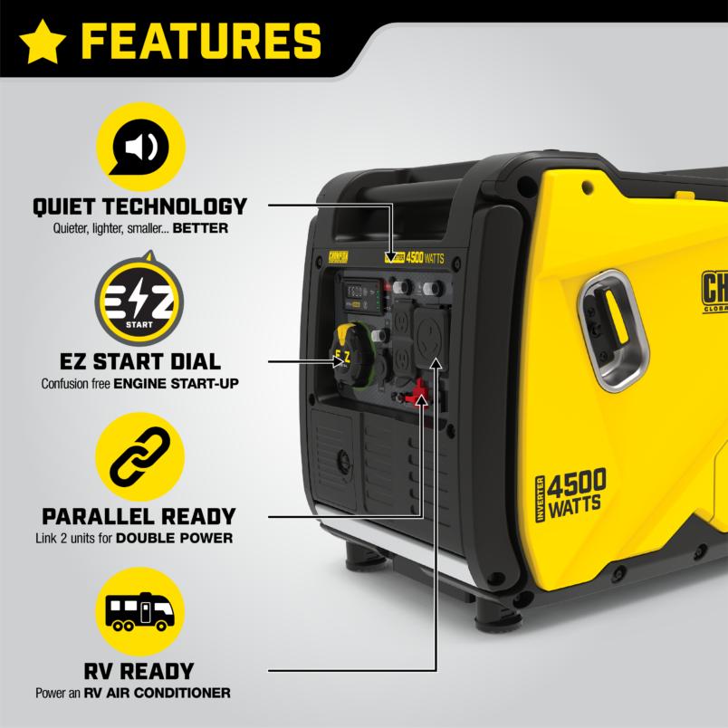 Household 3000W 3500W Portable Generator Silent Variable Frequency