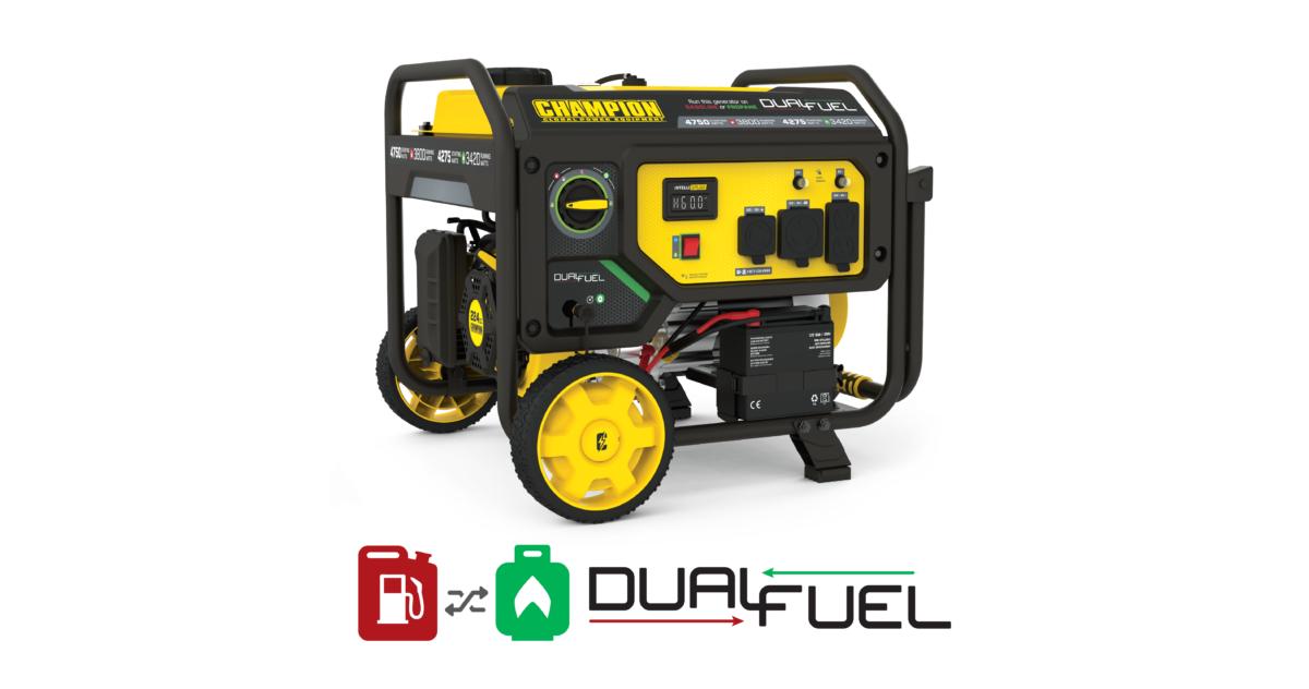 3800W Electric Start Dual Fuel Generator - 201052 - Champion