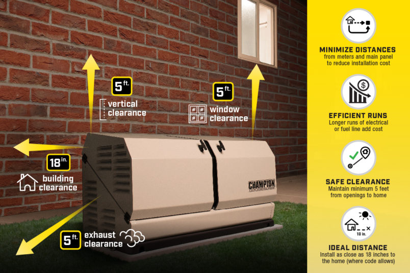 aXis Standby Generator with 200-Amp House Switch - Champion Power Equipment