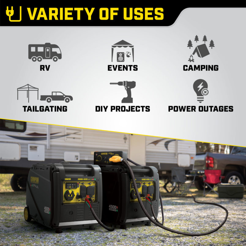 AIVOLT Inverter Generator 4300W Gas Powered Portable Generator Super Quiet  Outdoor Generator RV Ready for Camping Tools and Home Use, EPA Compliant