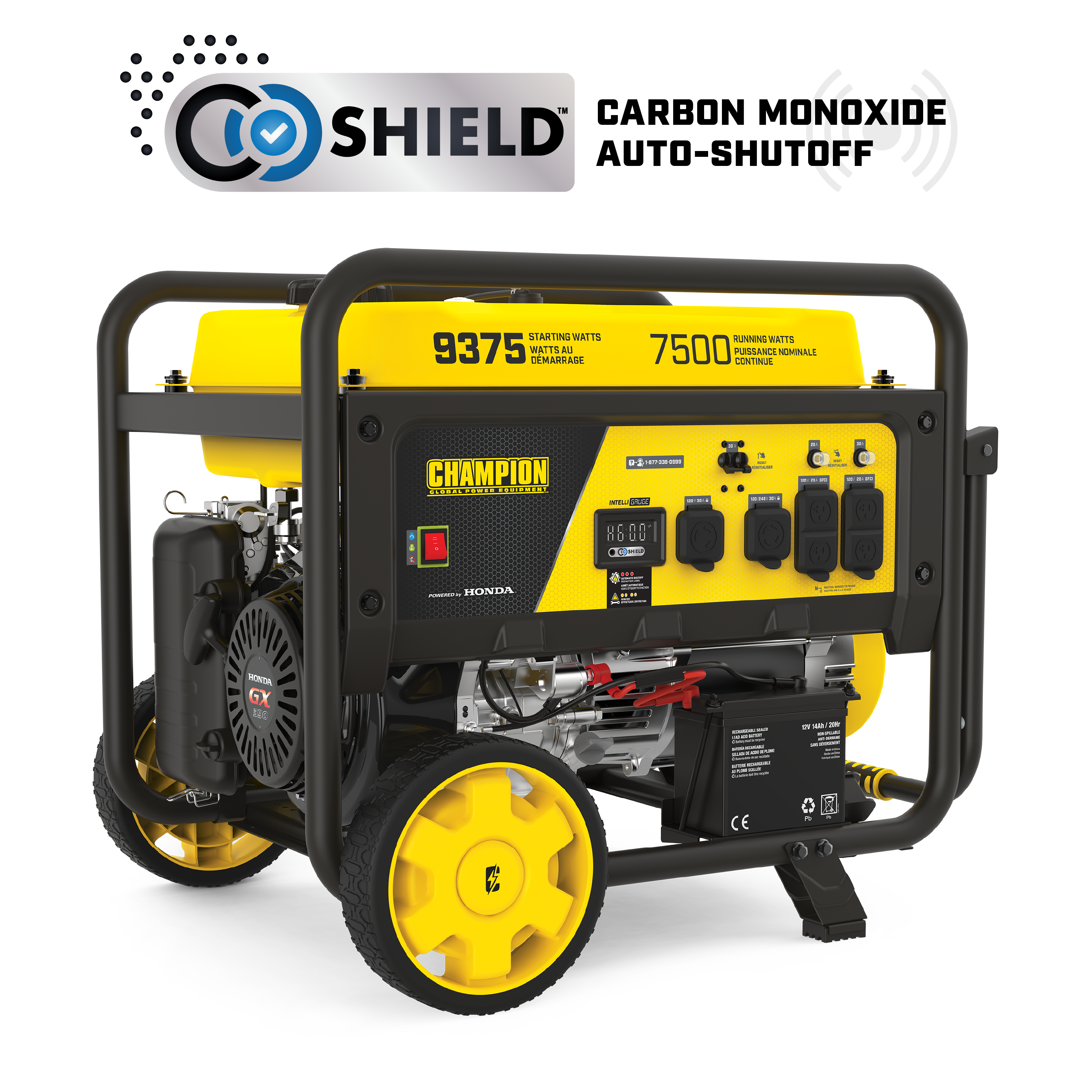 7500W Electric Start Generator with CO Shield® - Champion 7500W Electric Start Generator with CO Shield® - Champion