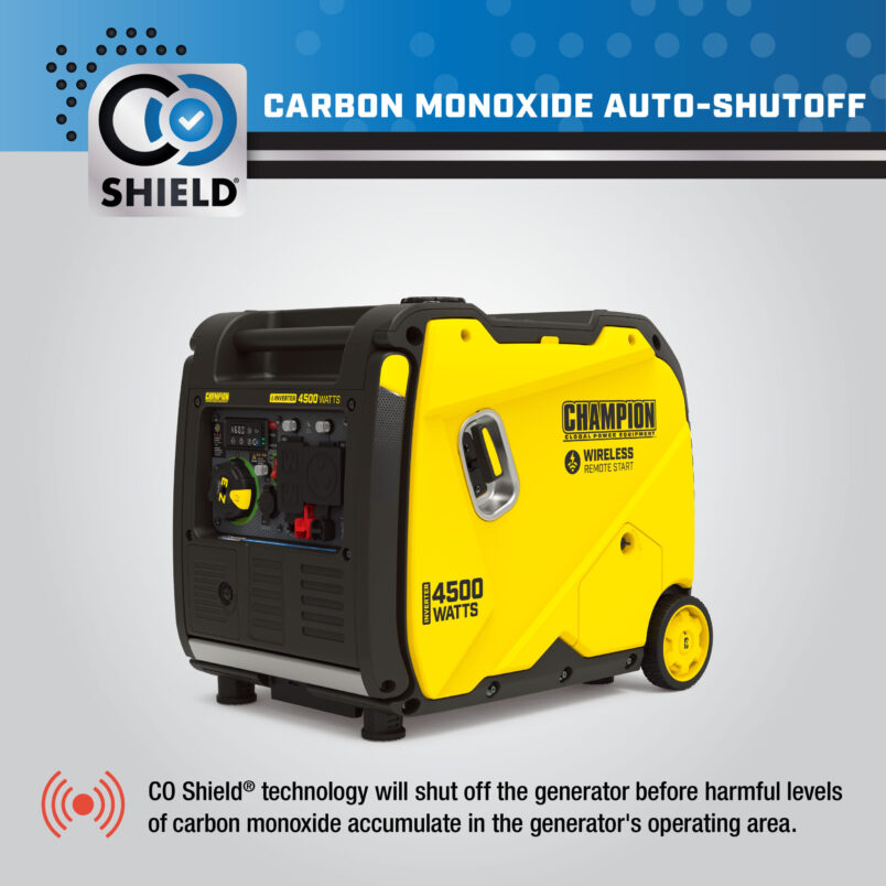 Champion 4500W Portable Gas Inverter Generator with Wireless