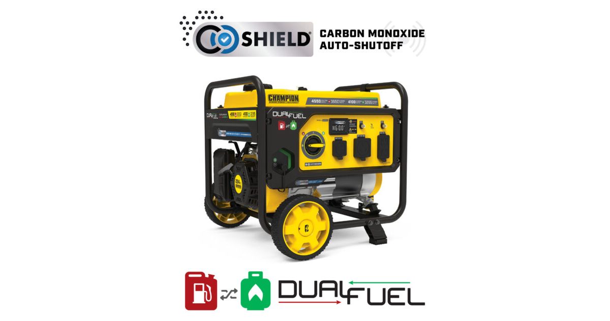 3650W Dual Fuel Generator with CO Shield® - 201280 - Champion