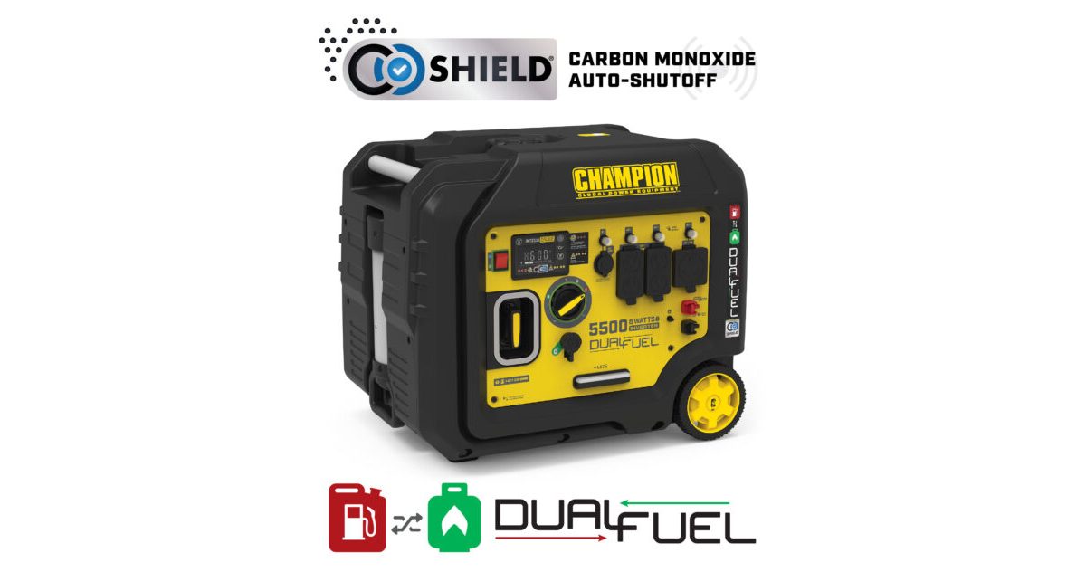 5500W Electric Start Dual Fuel Inverter with CO Shield® - 201273