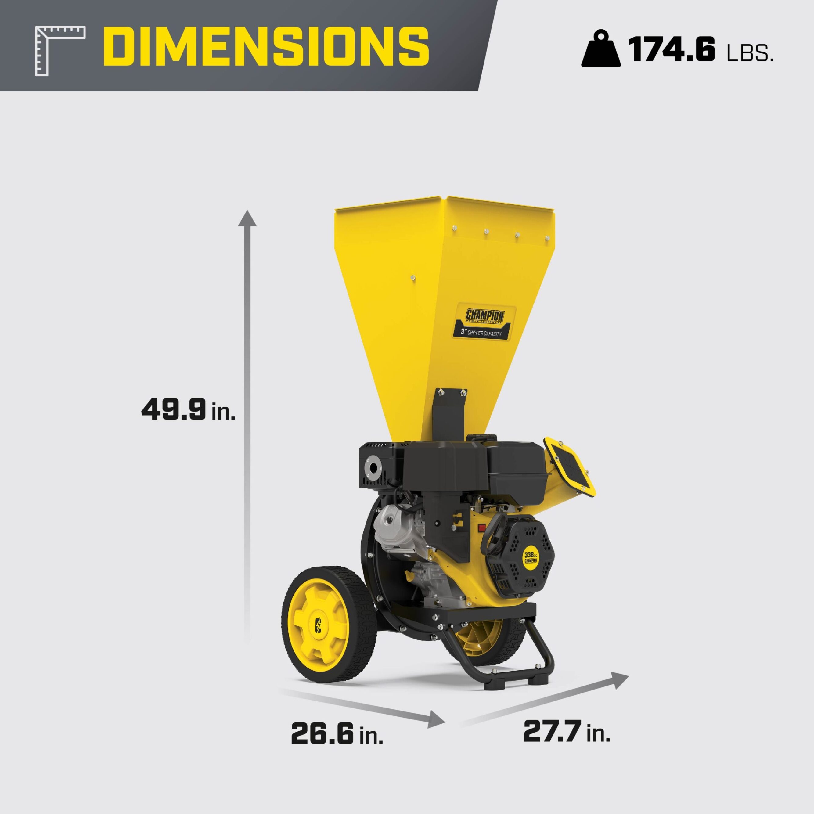 3-Inch Chipper Shredder - 201353 - Champion Power Equipment