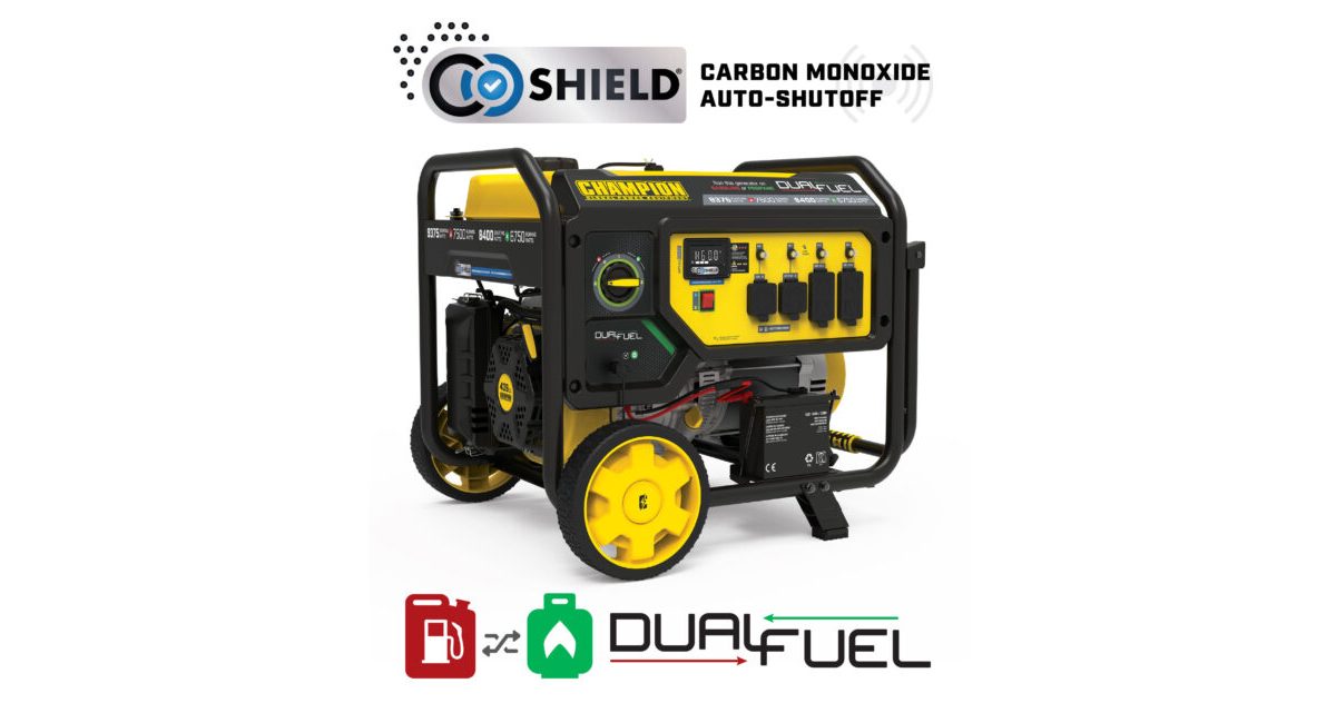 7500W Electric Start Dual Fuel Generator with CO Shield® - 201281