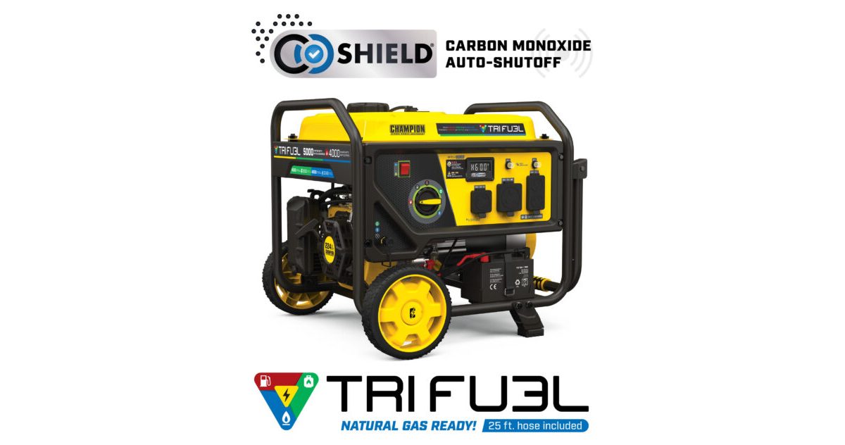 4000W Tri Fuel Generator with CO Shield® - 201445 - Champion Power