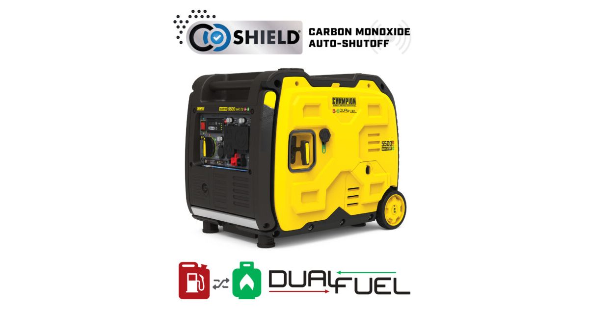 5500W Electric Start Dual Fuel Inverter with CO Shield® - 201469