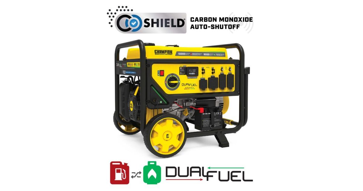 8500W Electric Start Dual Fuel Generator with CO Shield® - 201493