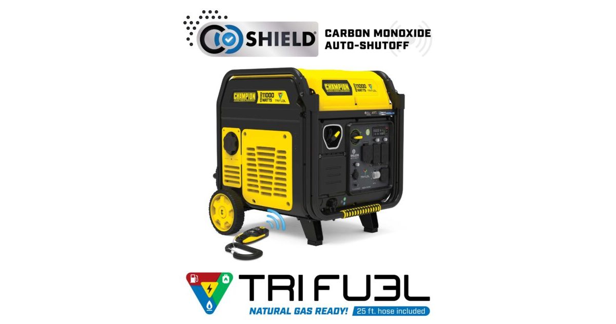 11,000W Wireless Start Tri Fuel Inverter with CO Shield® - 201423