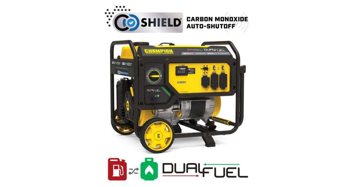 5500W Dual Fuel Generator with CO Shield® - 201505 - Champion
