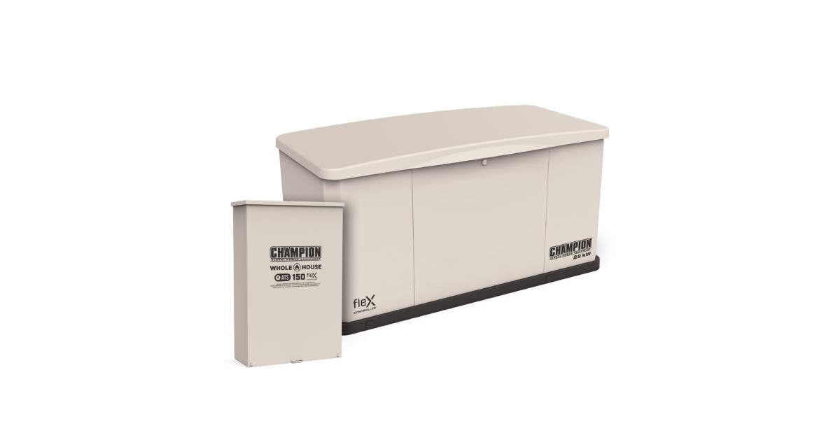 22 kW Whole House Home Standby Generator and 150A Switch with fleX