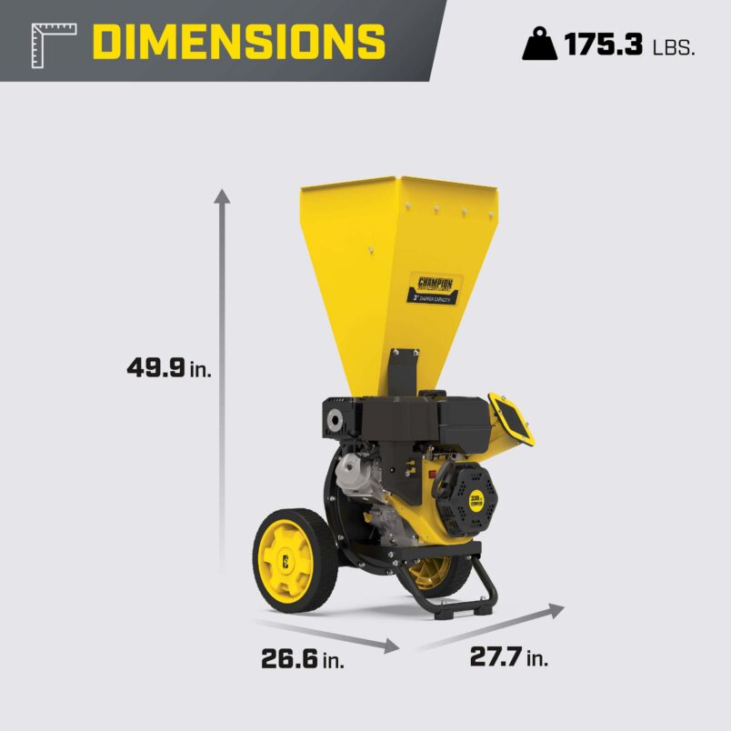 A-3 3-Inch Chipper Shredder - 201353 - Champion Power Equipment