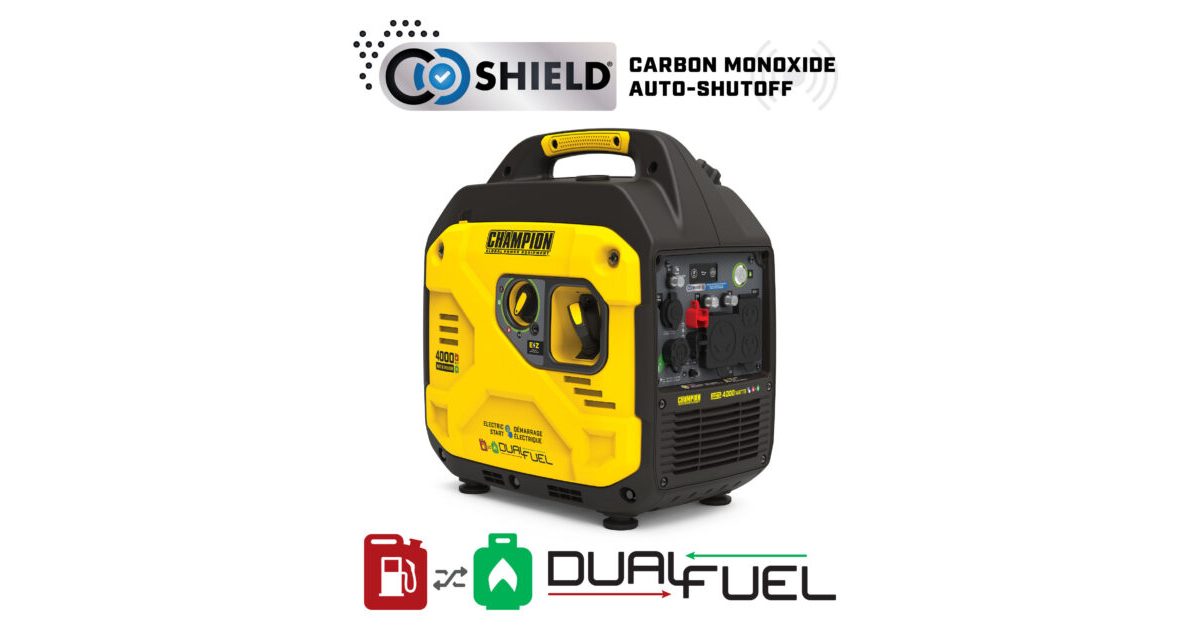 4000W Electric Start Dual Fuel Inverter - 201567 - Champion Power