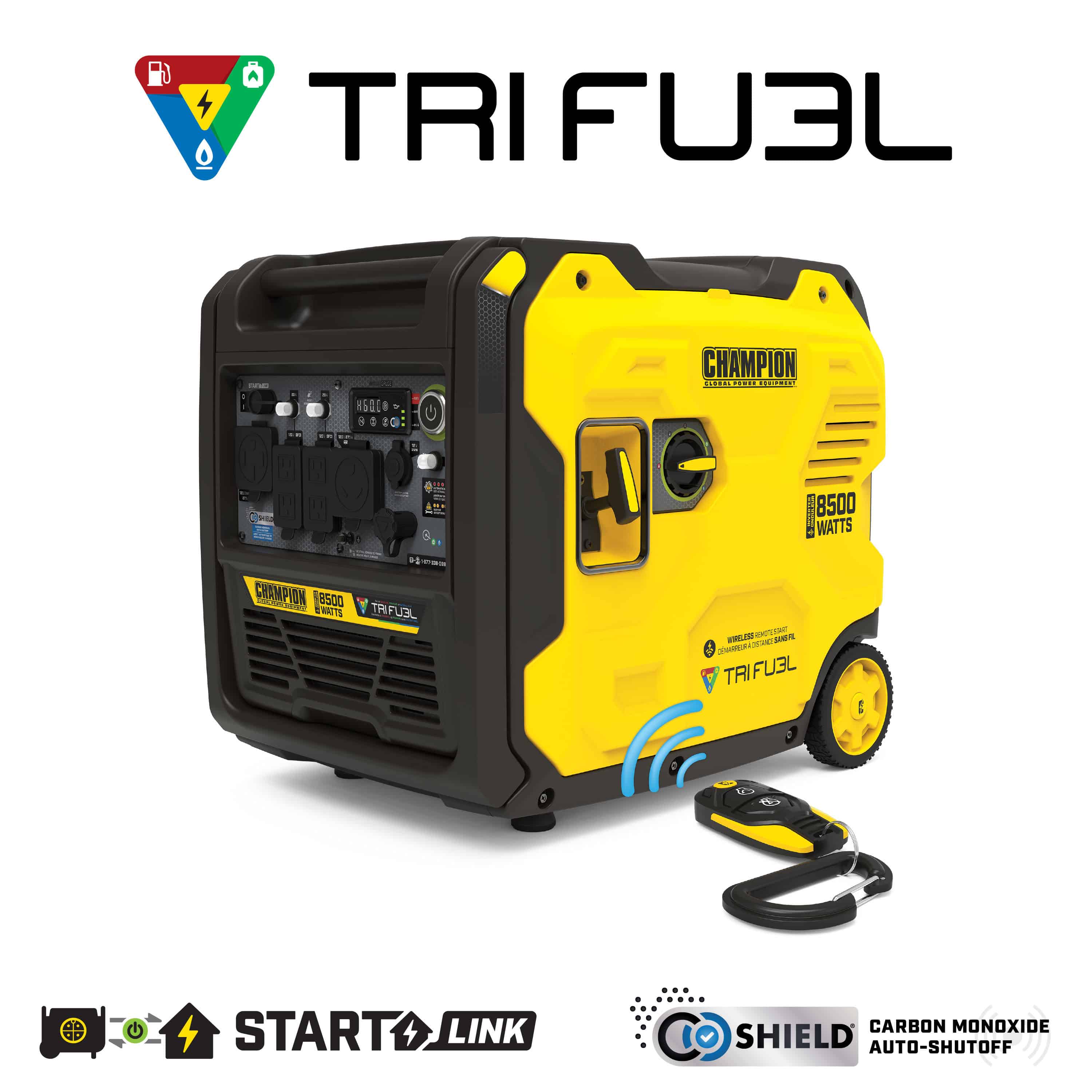 8500W Wireless Start Tri Fuel Inverter - 201598 - Champion Power