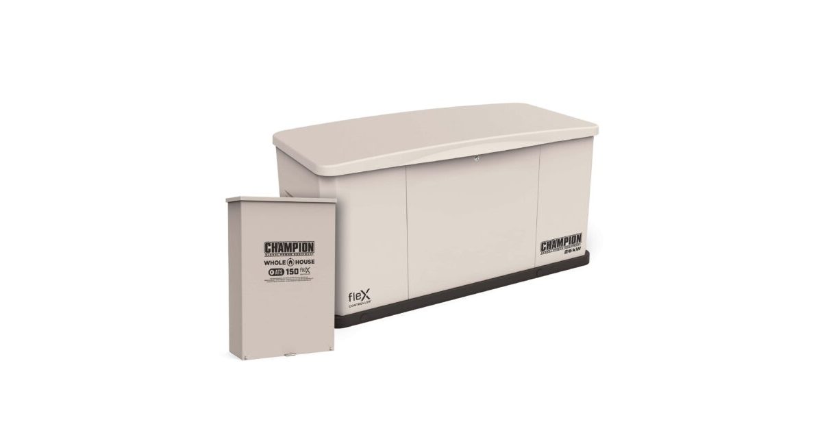 26 kW Whole House Home Standby Generator and 150A Switch with fleX