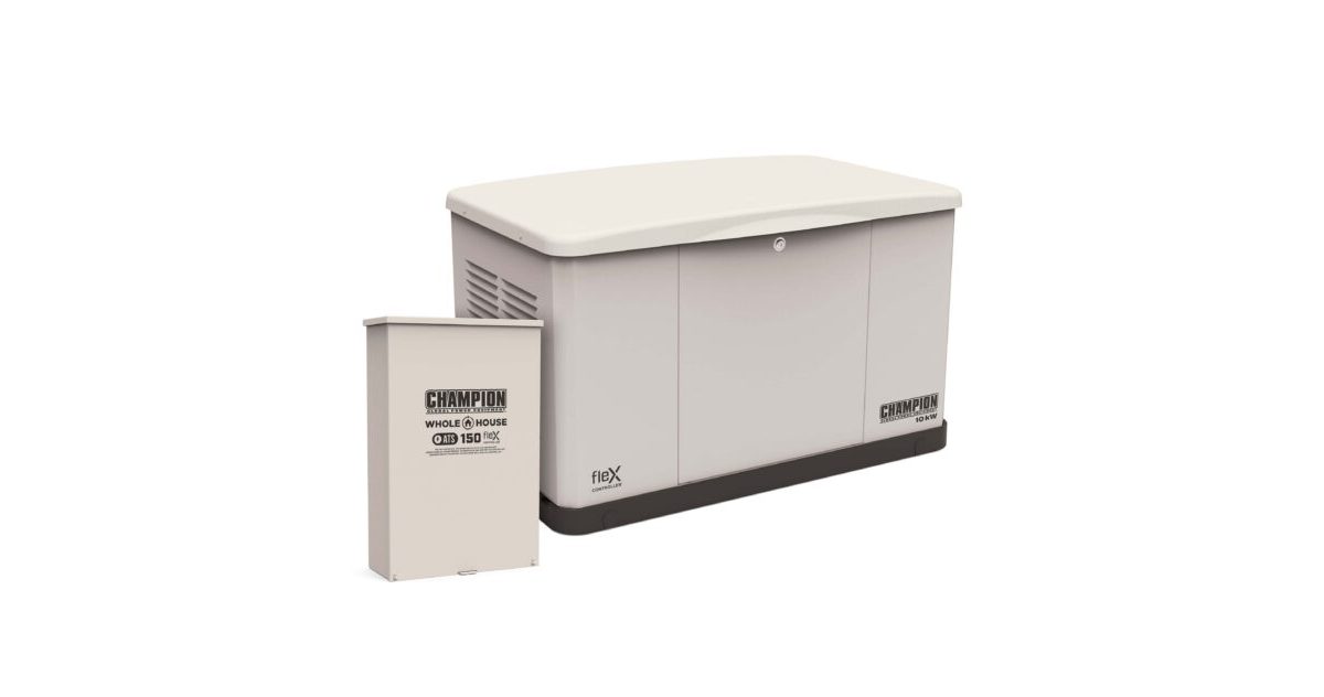 10 kW Whole HouseHome Standby Generator and 150A Switch with fleX